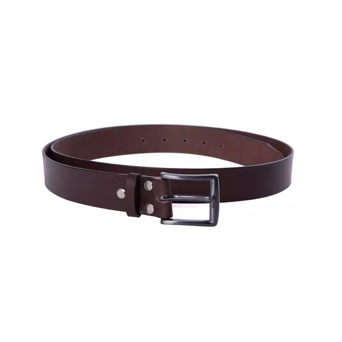 Shooster leather belt, Brown, large image number 0