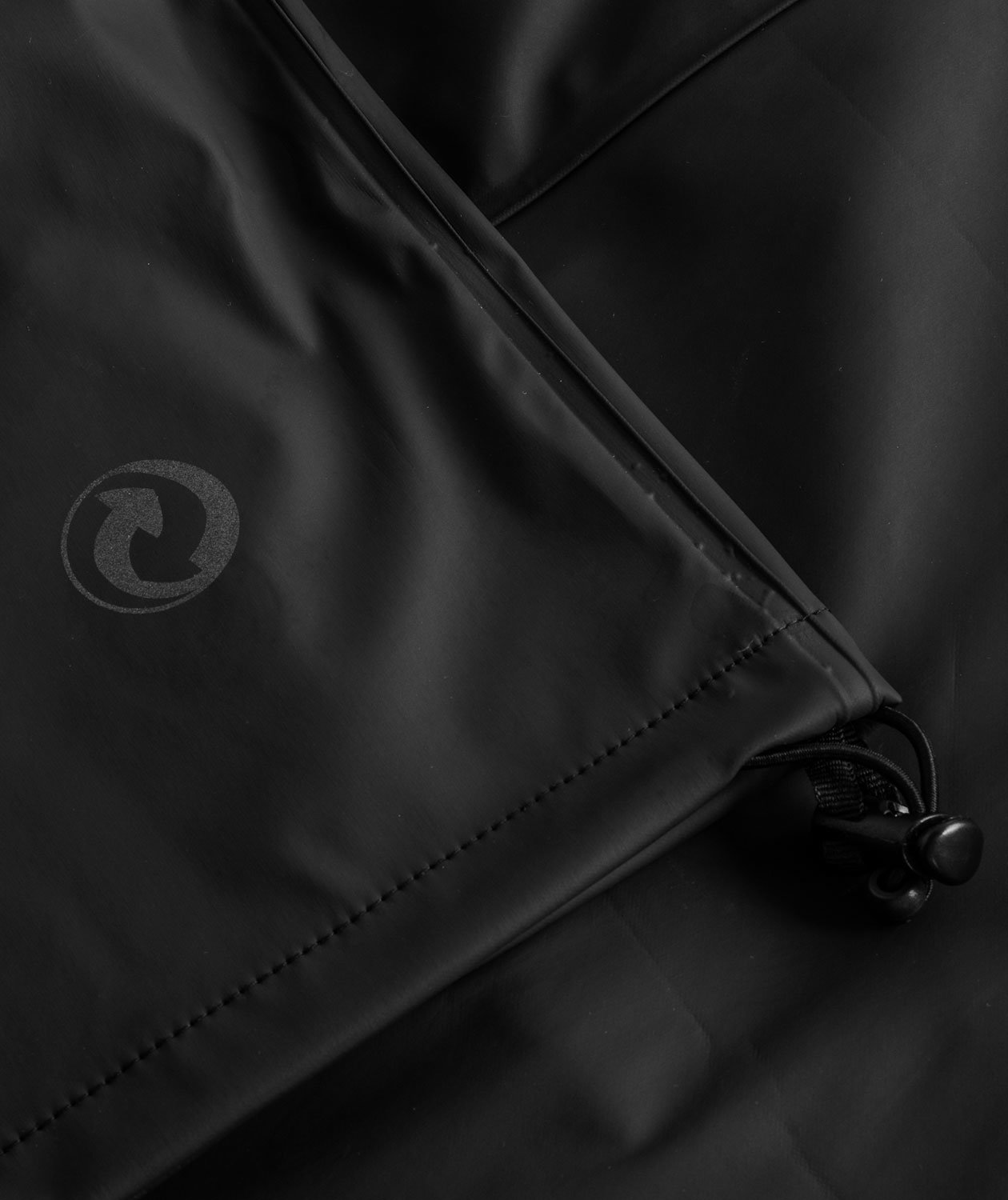 Lyngs&oslash;e PU rain jacket, Black, large image number 2