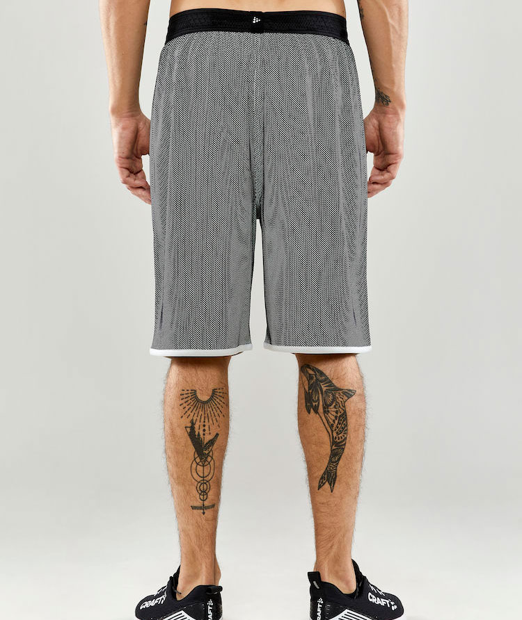 Craft Progress revesible Basket shorts, Black/White, large image number 2