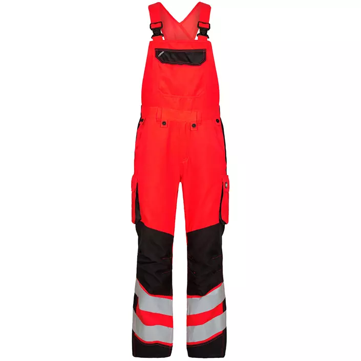 Engel Safety Light dame overalls, Hi-vis Rød/Sort, large image number 0