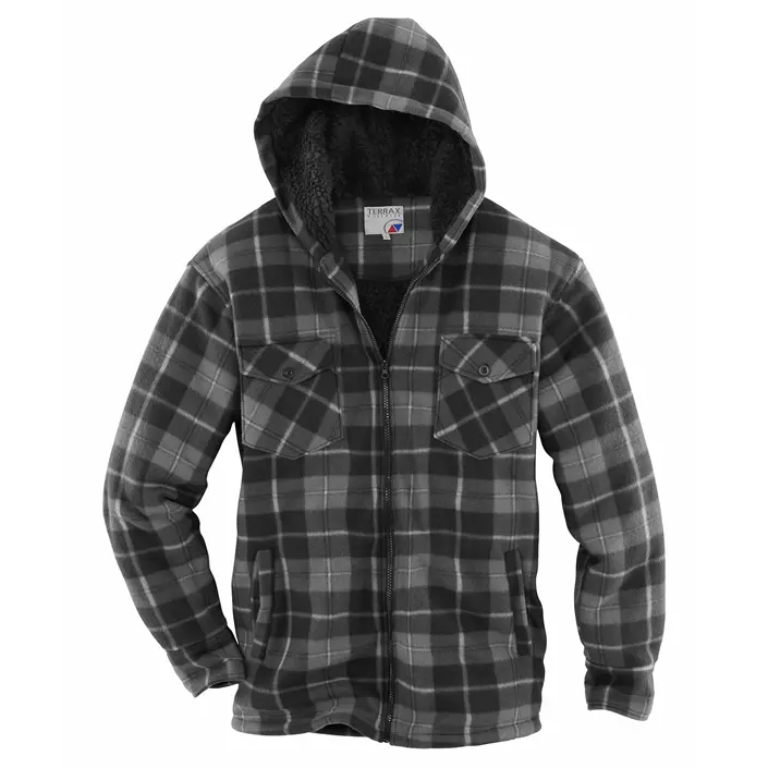 Terrax fodrad skjorta jacka, Svart/Antracitgrå, large image number 0