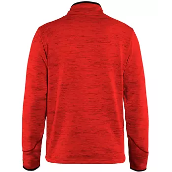 Blåkläder strikket sweatshirt half zip, Rød/Sort