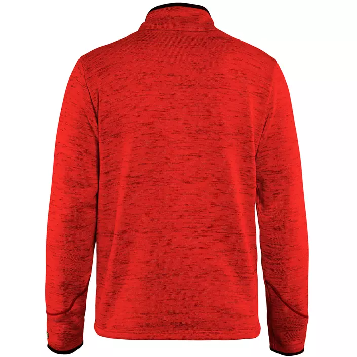 Blåkläder strikket sweatshirt half zip, Rød/Sort, large image number 1
