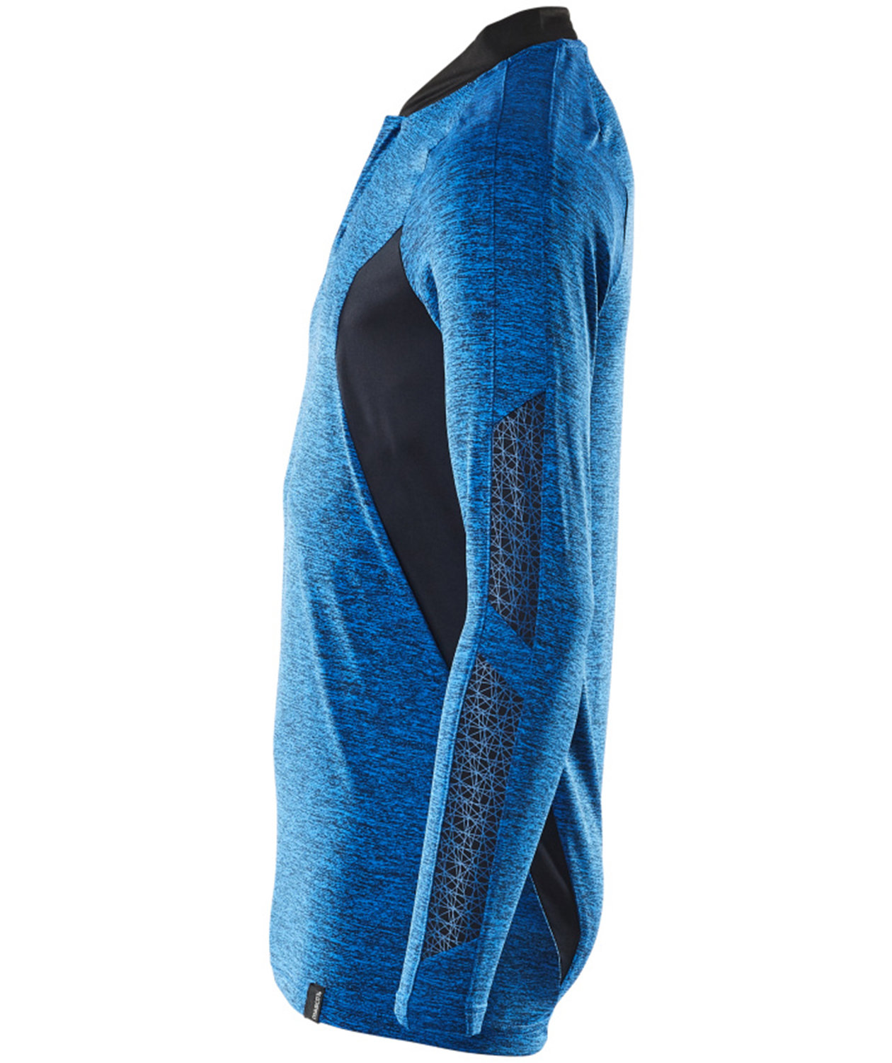 Mascot Accelerate Coolmax long-sleeved polo shirt, Azure Blue/Dark Navy, large image number 3