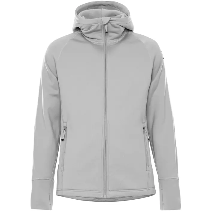 Fristads Cobalt Polartec® hoodie med dragkedja dam, Grå Melange, large image number 0