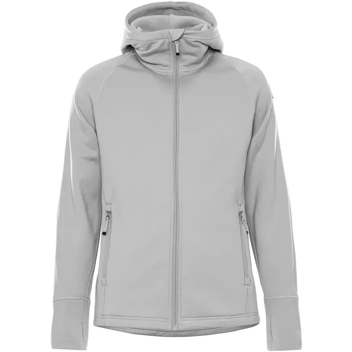 Fristads Cobalt Polartec® women's hoodie with zipper, Grey Melange, large image number 0