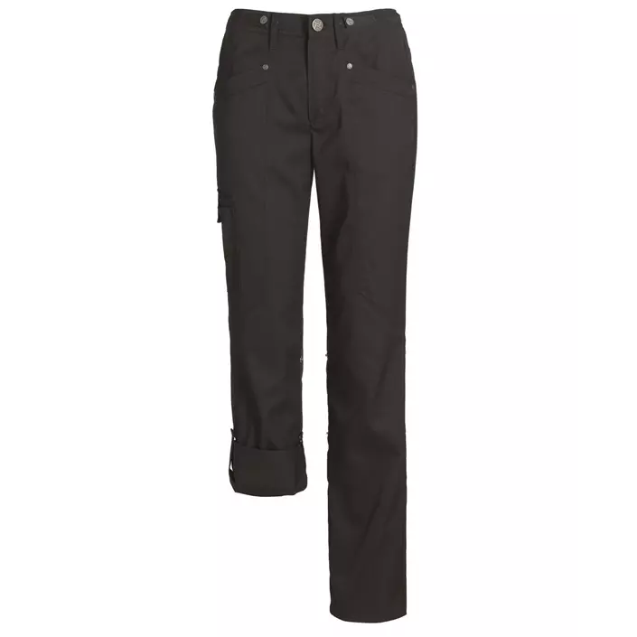 Kentaur  flex chefs trousers with extra leg length, Black, large image number 0