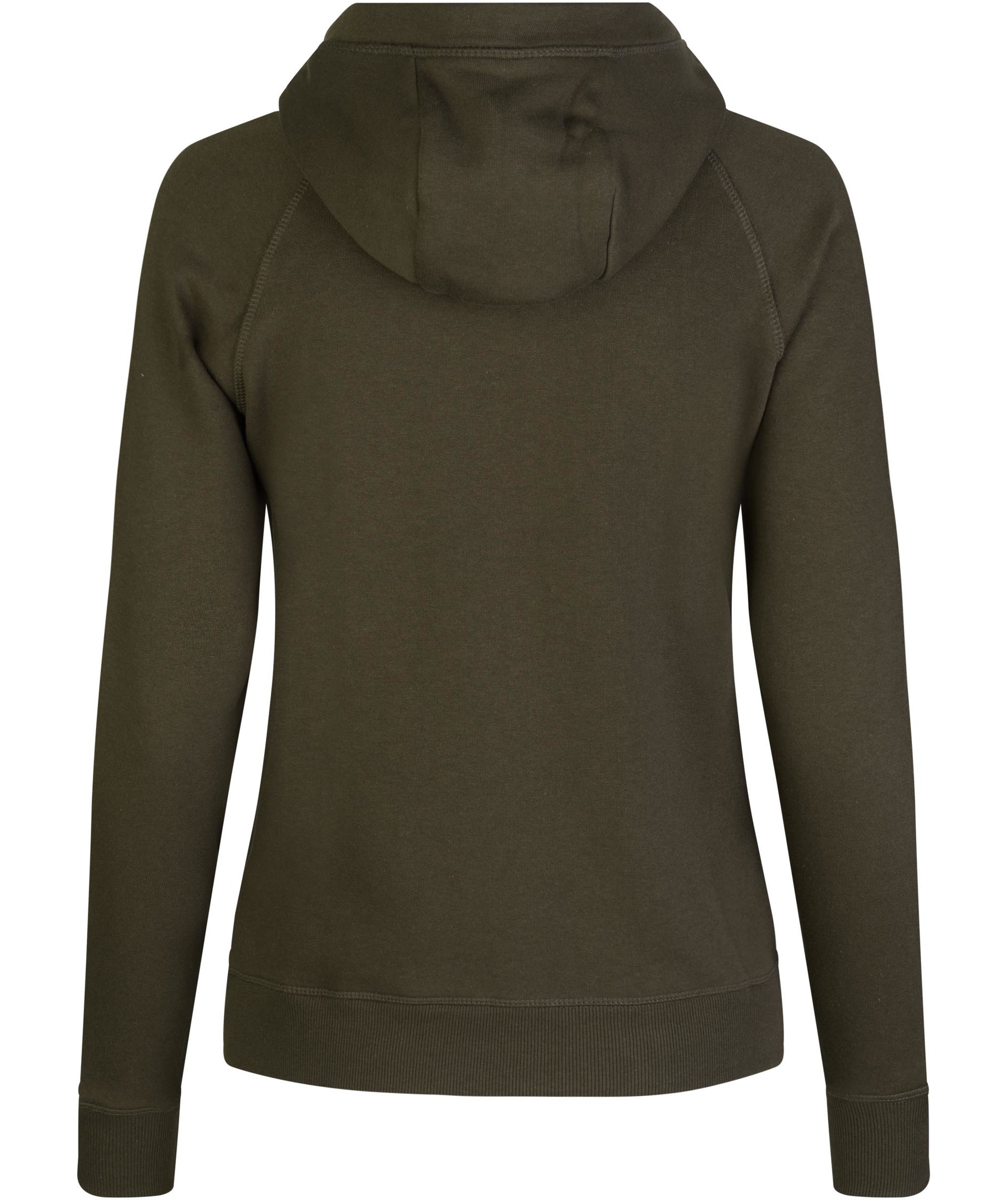 ID Core dame h&aelig;ttetr&oslash;je med lynl&aring;s, Olivengr&oslash;n