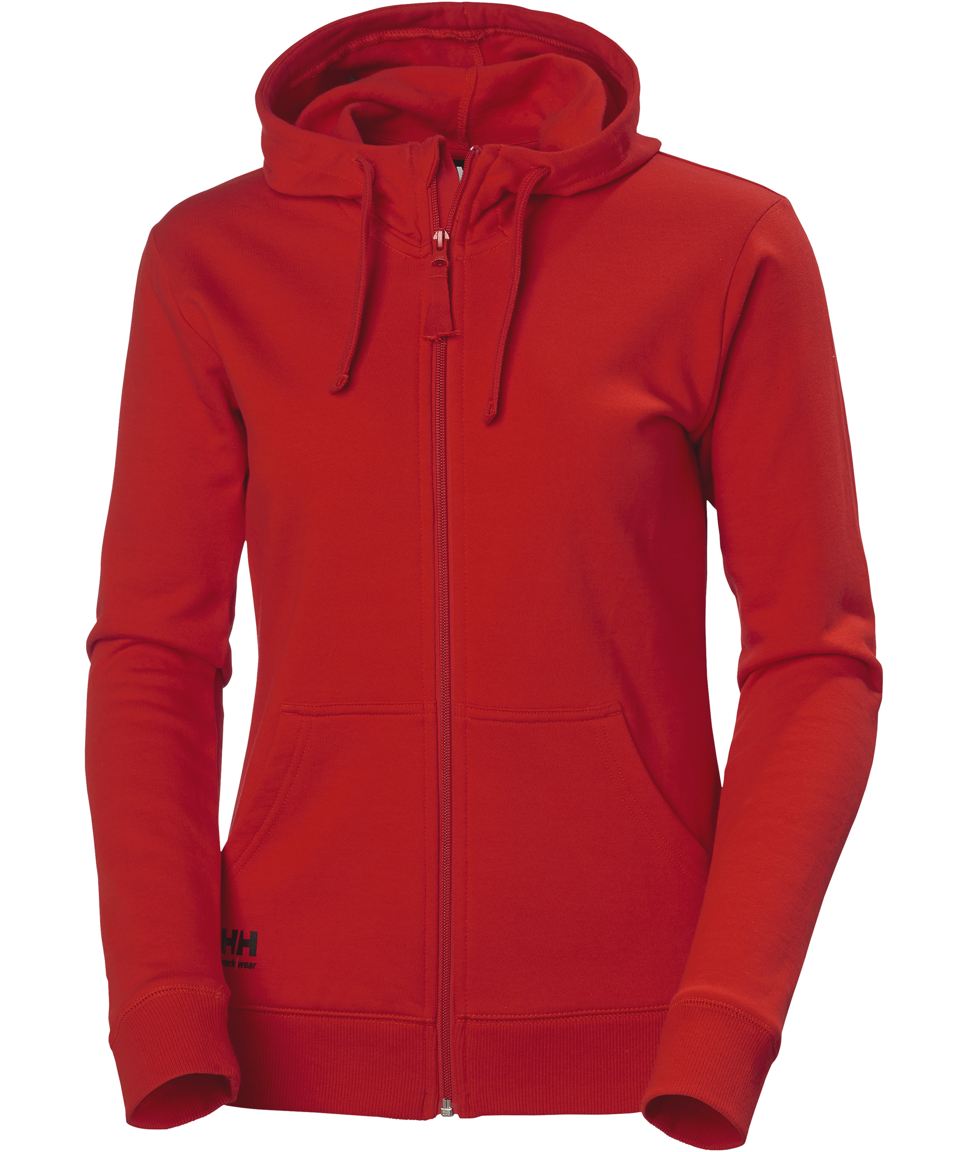 Helly Hansen Classic women's hoodie with zipper, Alert red, Alert red, swatch