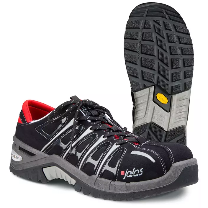 Jalas Exalter 2 safety shoes S3, Black/Grey/Red, large image number 0