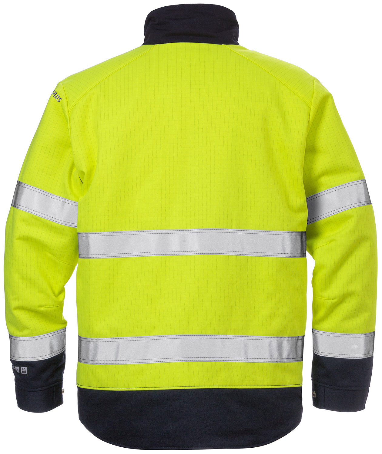 Fristads Flame winter jacket 4588, Hi-Vis yellow/marine, large image number 1