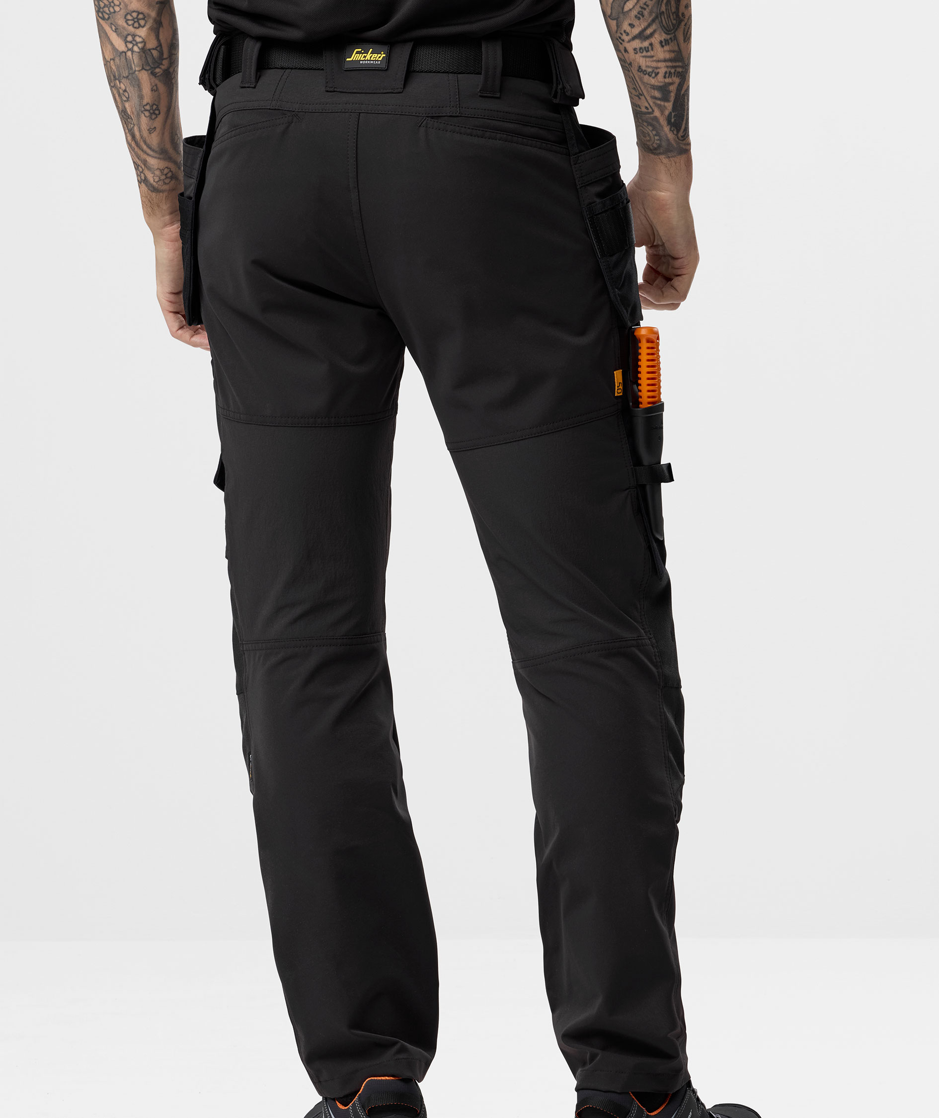 Snickers AllroundWork craftsman trousers 6218 full stretch, Black/Black, large image number 3
