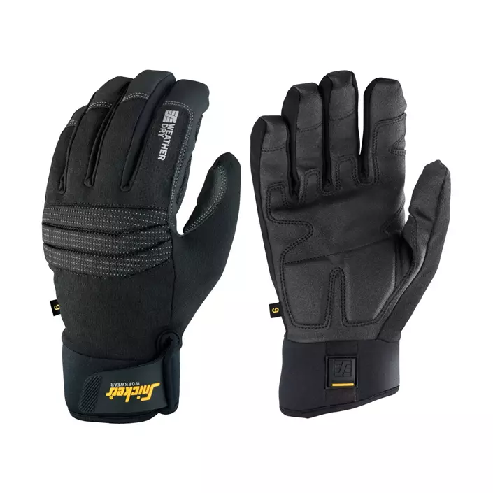 Snickers Weather Dry Work Gloves, Black, large image number 0