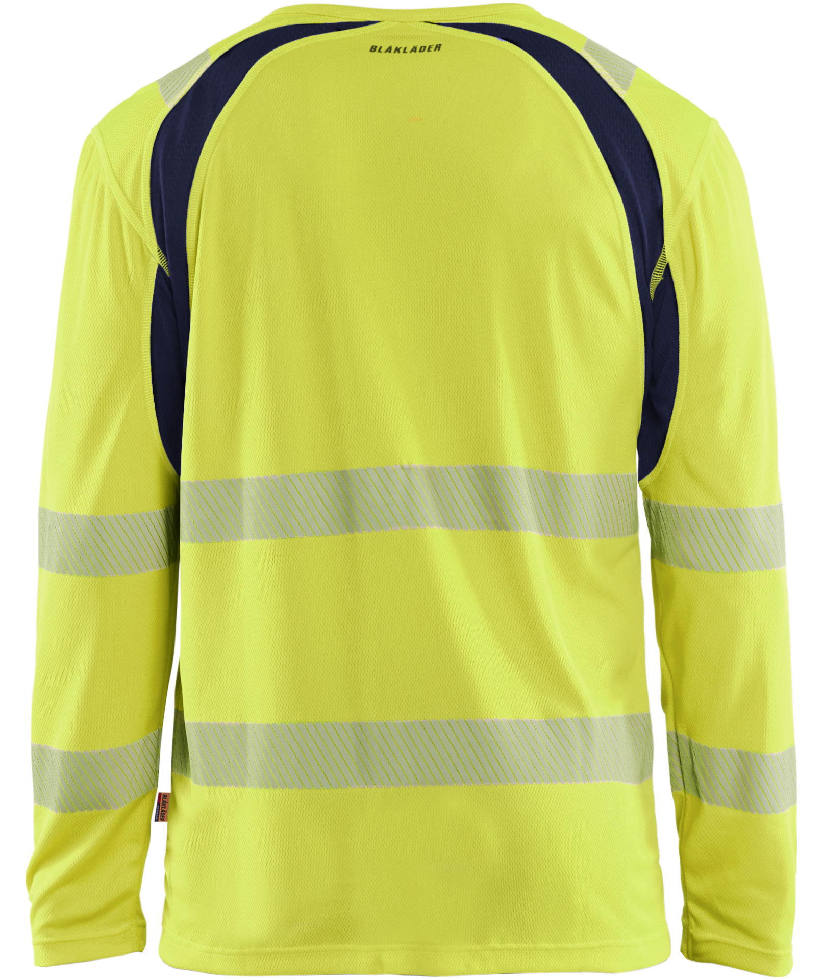 Bl&aring;kl&auml;der lang&auml;rmliges T-Shirt, Hi-Vis gelb/marine, large image number 2