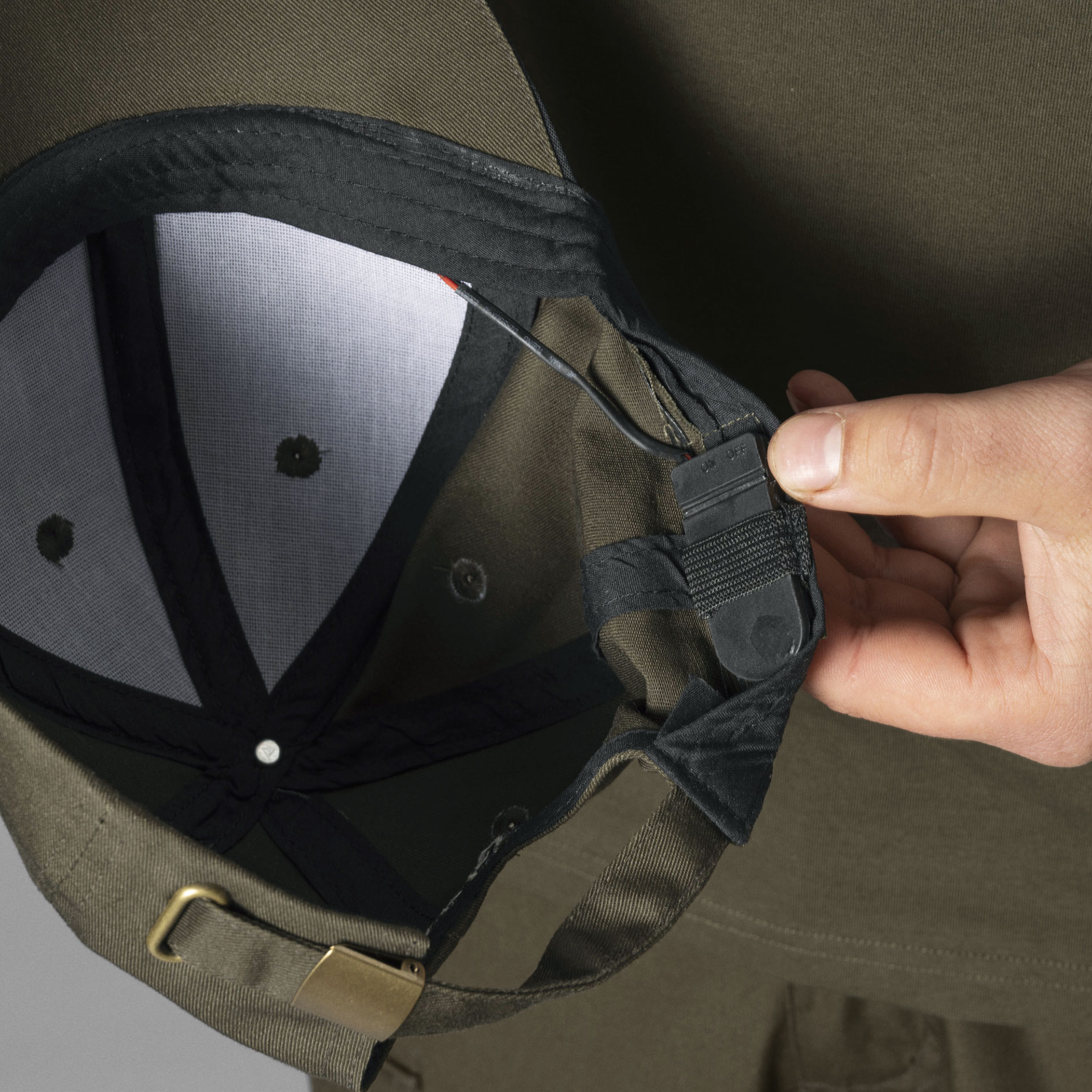 Seeland Slate LED cap, Pine green, Pine green, large image number 2