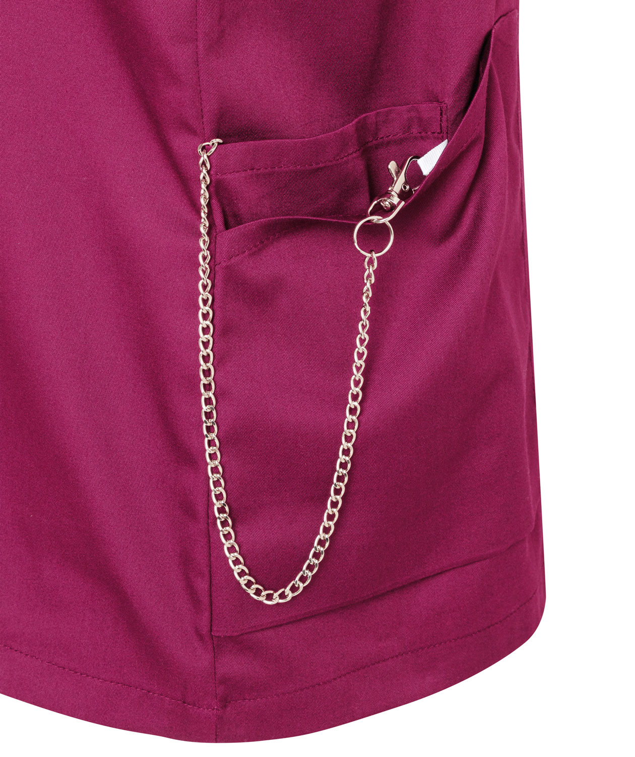 Karlowsky Essential kort&aelig;rmet dame tunika, Fuchsia, large image number 3