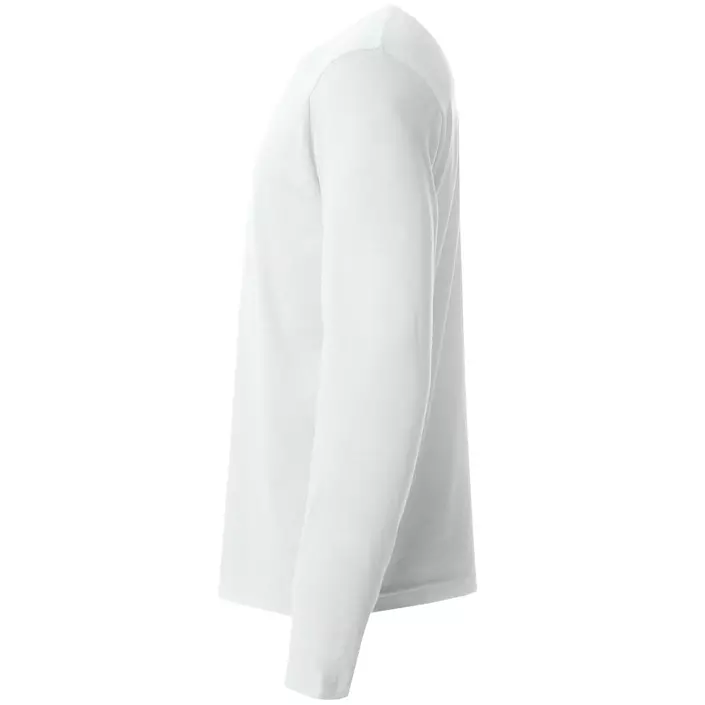 Clique Basic-T langermet T-skjorte, White, large image number 3