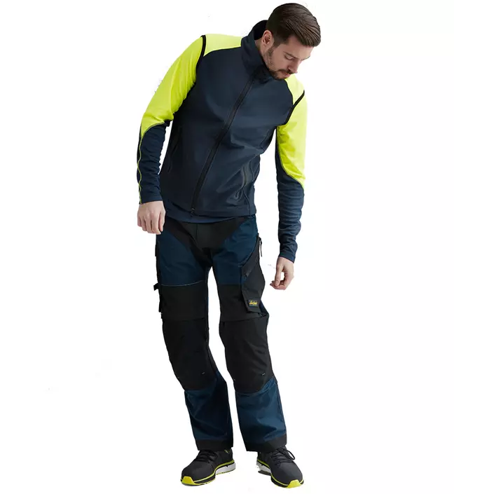 Snickers FlexiWork vest, Marine/Neon Gul, large image number 1