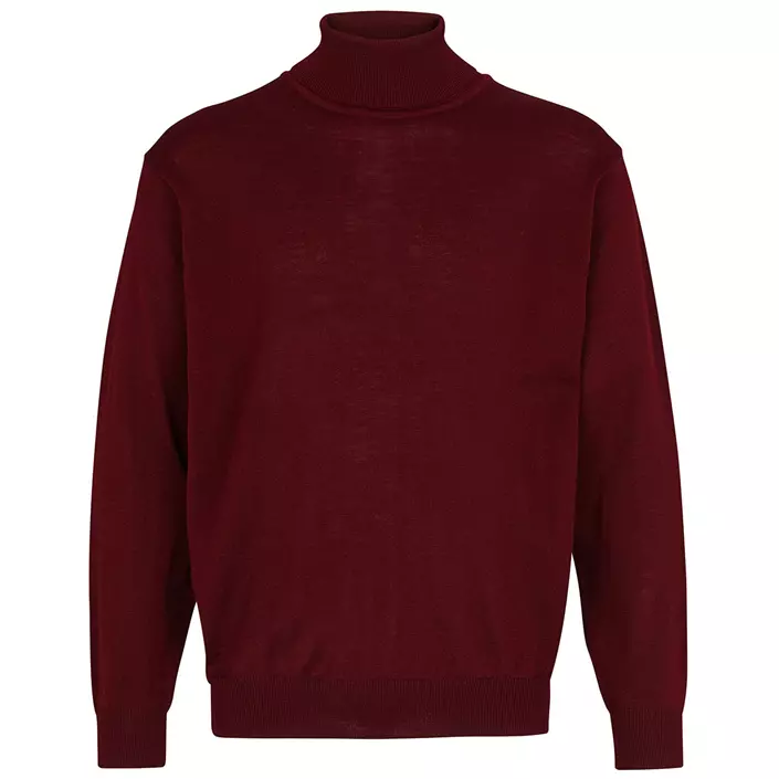 Belika Bologna strikket rullekrage genser med merinoull, Burgundy, large image number 0