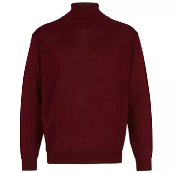 Belika Bologna knitted turtleneck sweater with merino wool, Burgundy