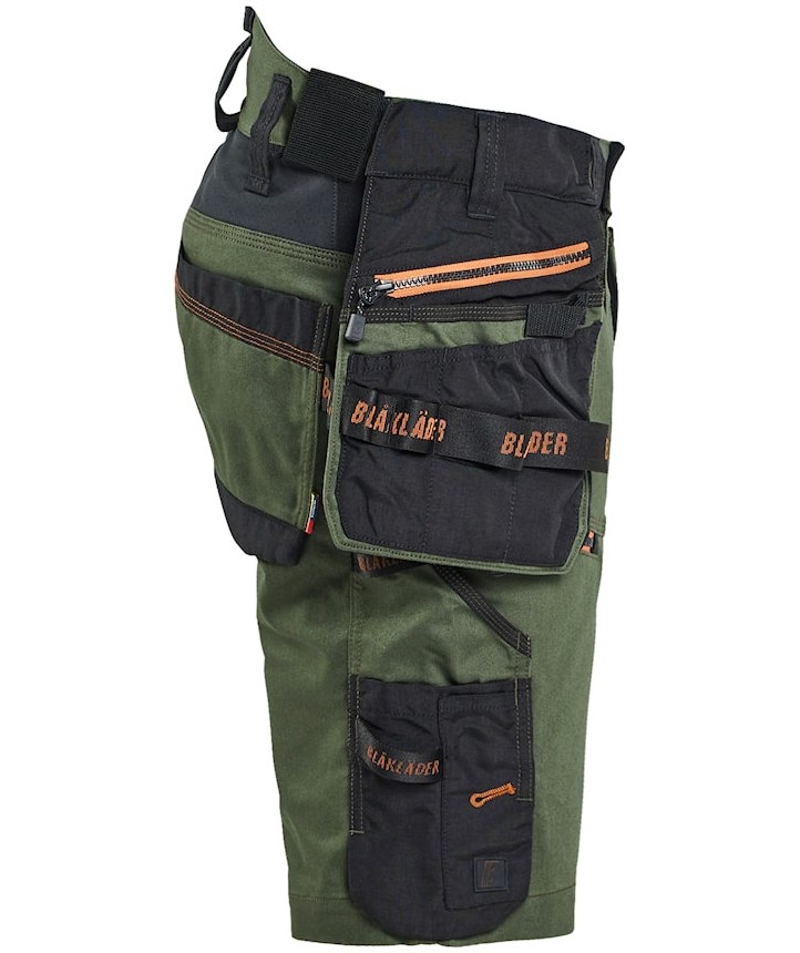 Bl&aring;kl&auml;der Striker h&aring;ndv&aelig;rkershorts, Skovgr&oslash;n/Rust, large image number 2