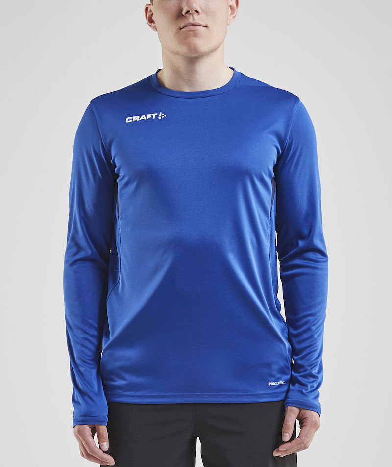 Craft Pro Control Impact l&aring;ng&auml;rmad T-shirt, Navy/Club cobolt, large image number 1