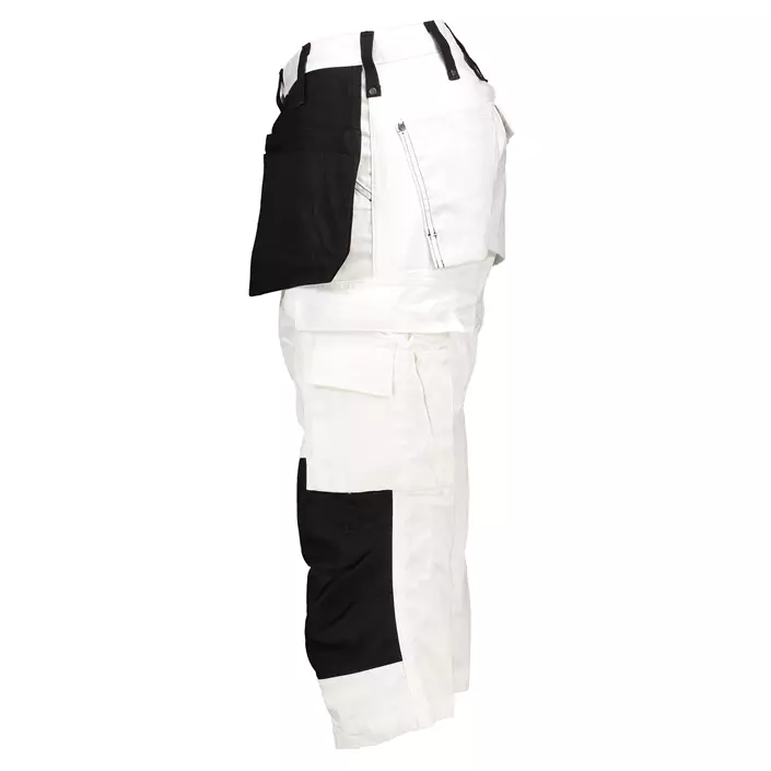 Worksafe 3/4-Handwerkerhose, White/black, large image number 2
