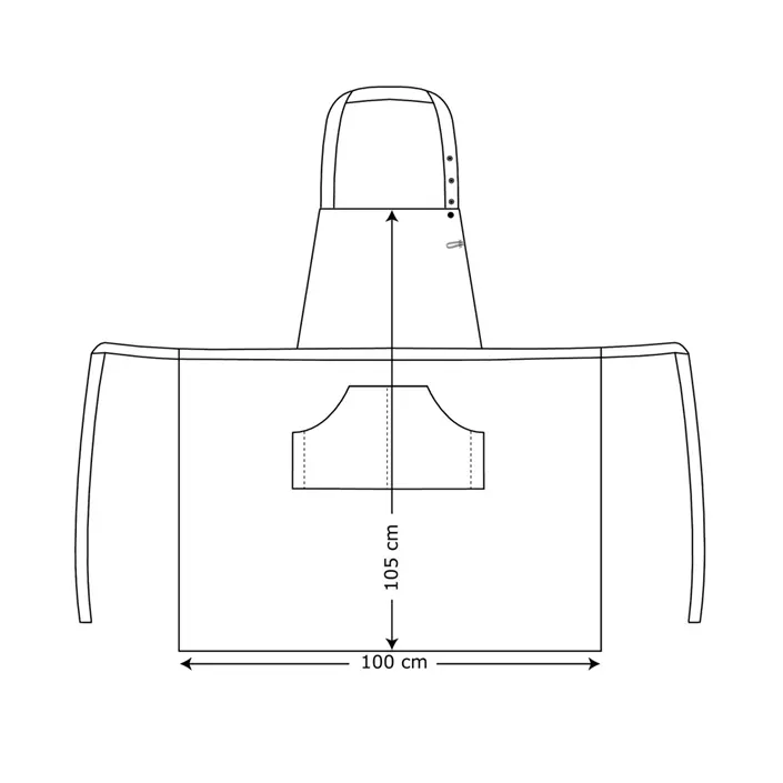 Kentaur smækforklæde med lommer, Mocca, Mocca, large image number 1