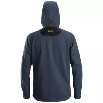 Snickers FlexiWork fleece hoodie, Marine Blue/Black