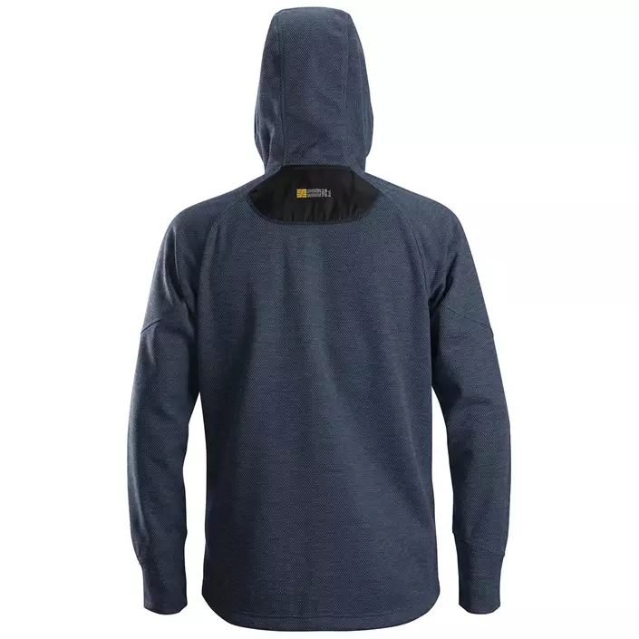 Snickers FlexiWork fleece hoodie 8041, Marine Blue/Black, large image number 1