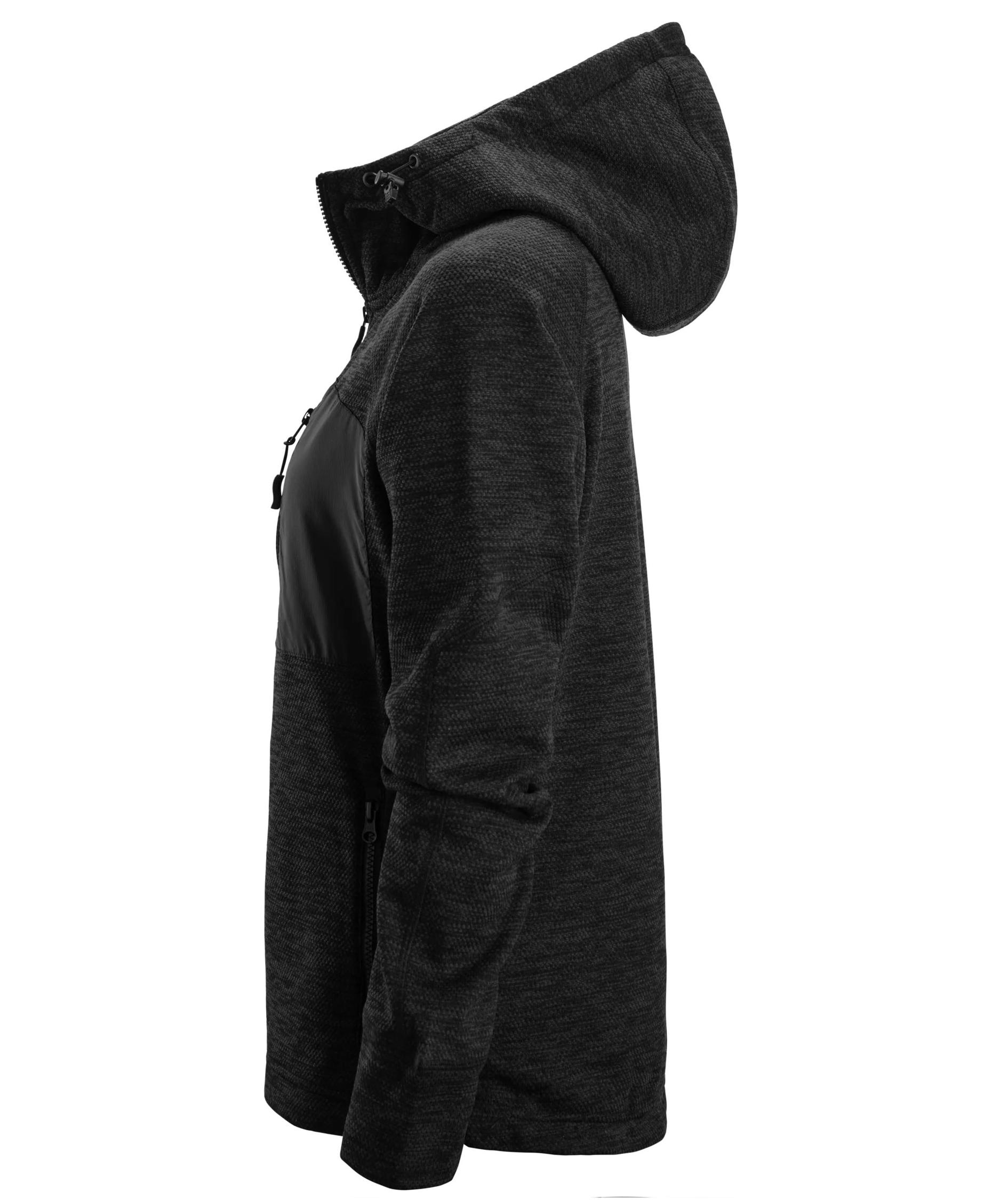 Snickers FlexiWork fleece hoodie 8047 dam, Black, large image number 3