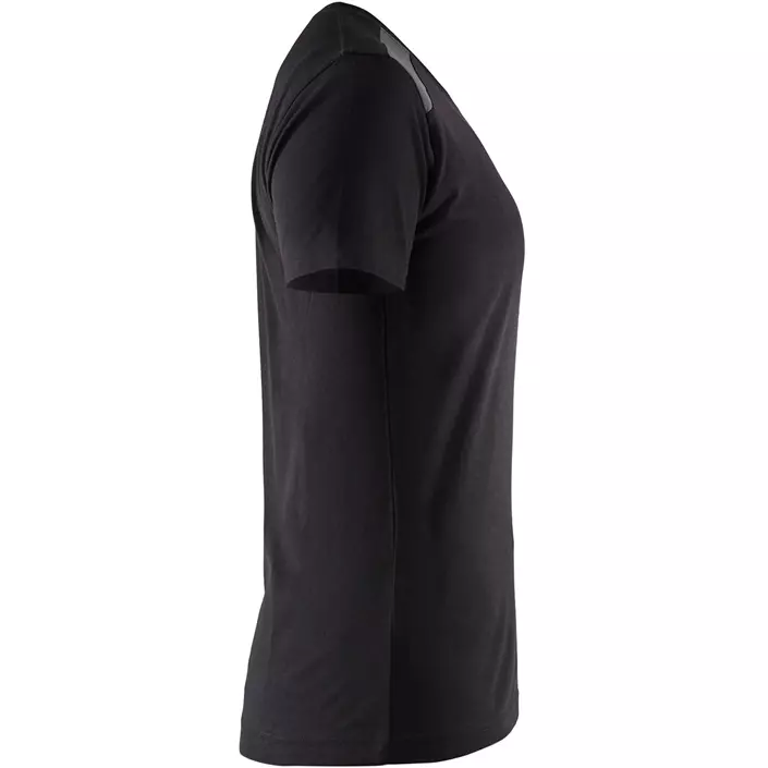 Blåkläder women's T-shirt, Black/Dark Grey, large image number 3