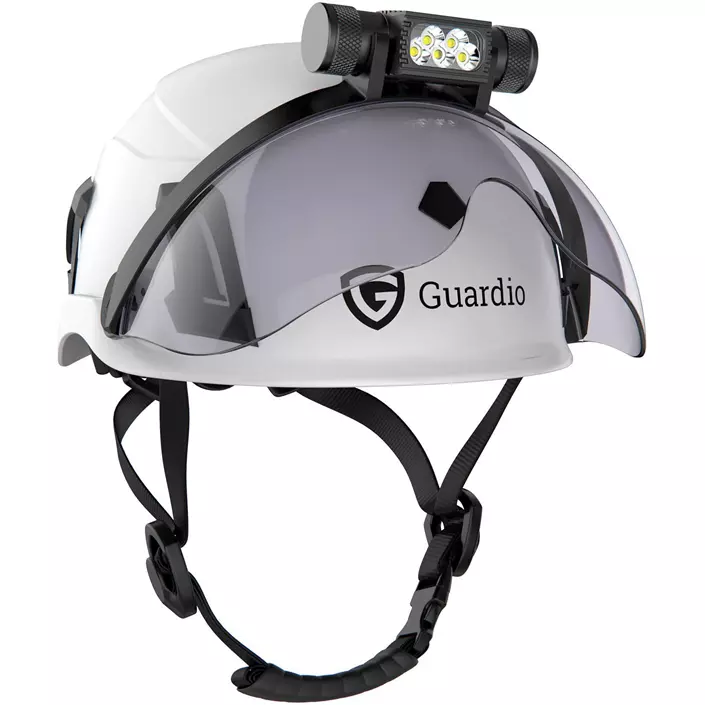 Guardio VisorFlex-lampe til sikkerhedshjelm, Sort, Sort, large image number 1