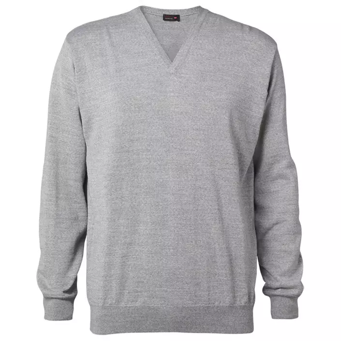 CC55 Copenhagen stickad tröja med merinoull, Light Grey Melange, large image number 0
