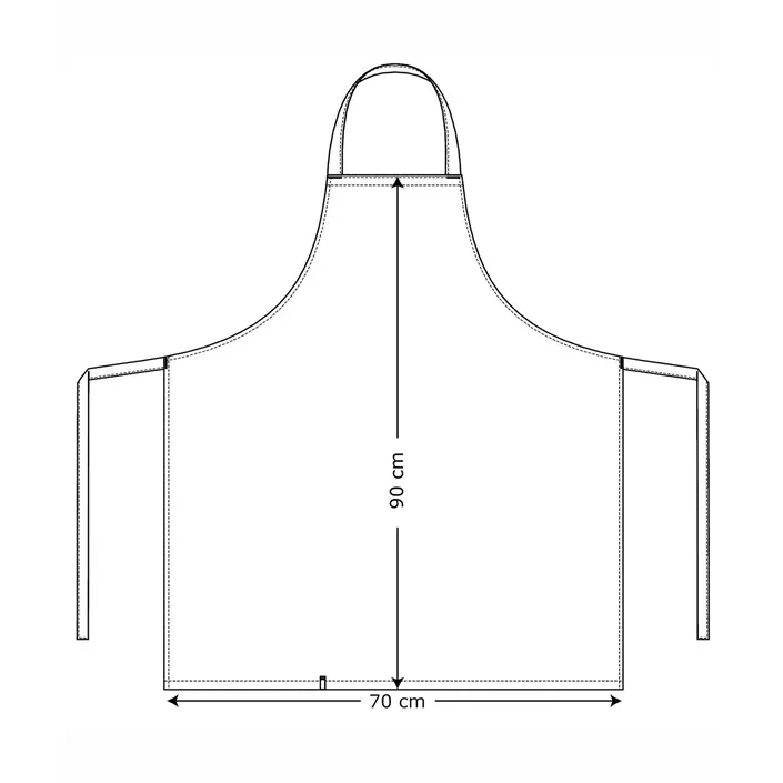 Kentaur bib apron, Black, Black, large image number 1