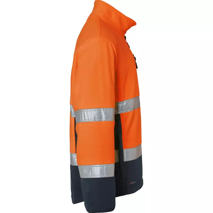Top Swede fleece jacket 264, Hi-Vis Orange/Navy, large image number 2