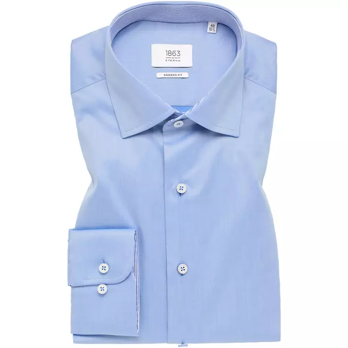 Eterna Gentle Modern fit skjorte, Medium Blue, large image number 4