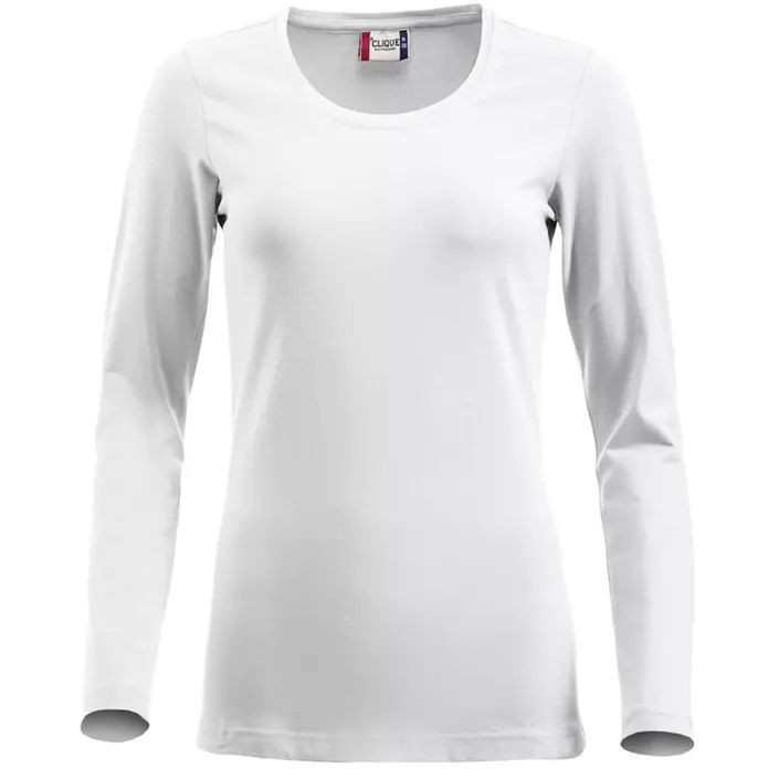 Clique Carolina langærmet dame T-shirt, Hvid, large image number 0