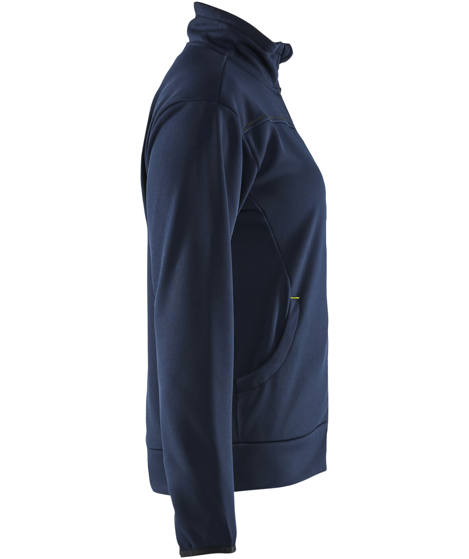 Bl&aring;kl&auml;der Unite cardigan dam, M&ouml;rk Marinbl&aring;/Hi-Vis Gul, large image number 3