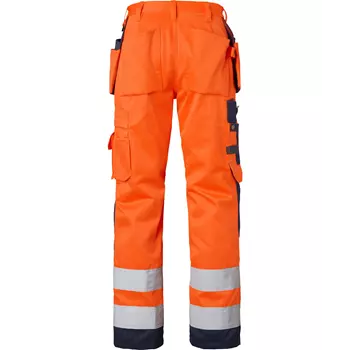 Top Swede craftsman trousers 2516, Hi-Vis Orange/Navy