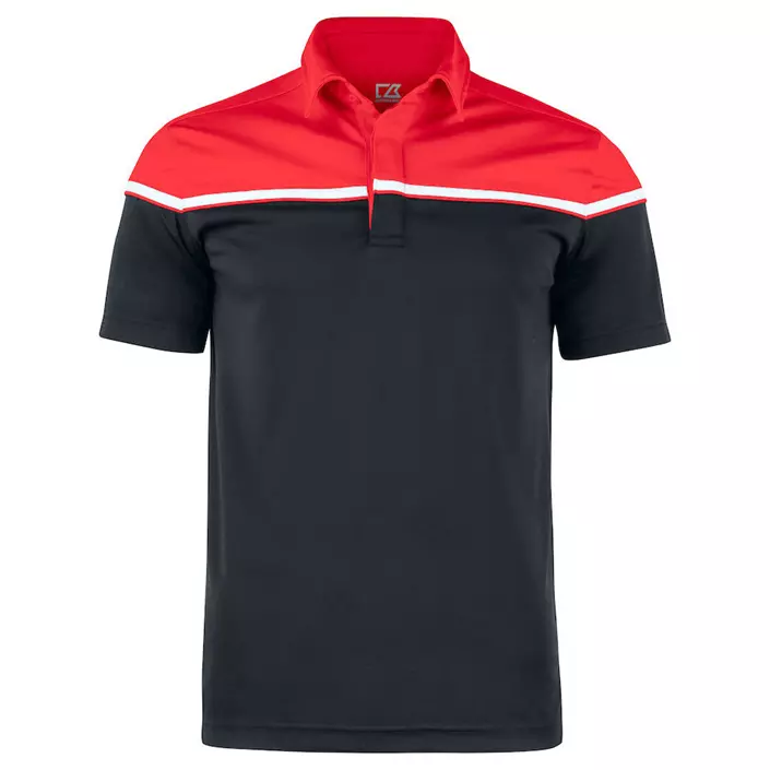 Cutter & Buck Seabeck polo shirt, Black/Red, large image number 0
