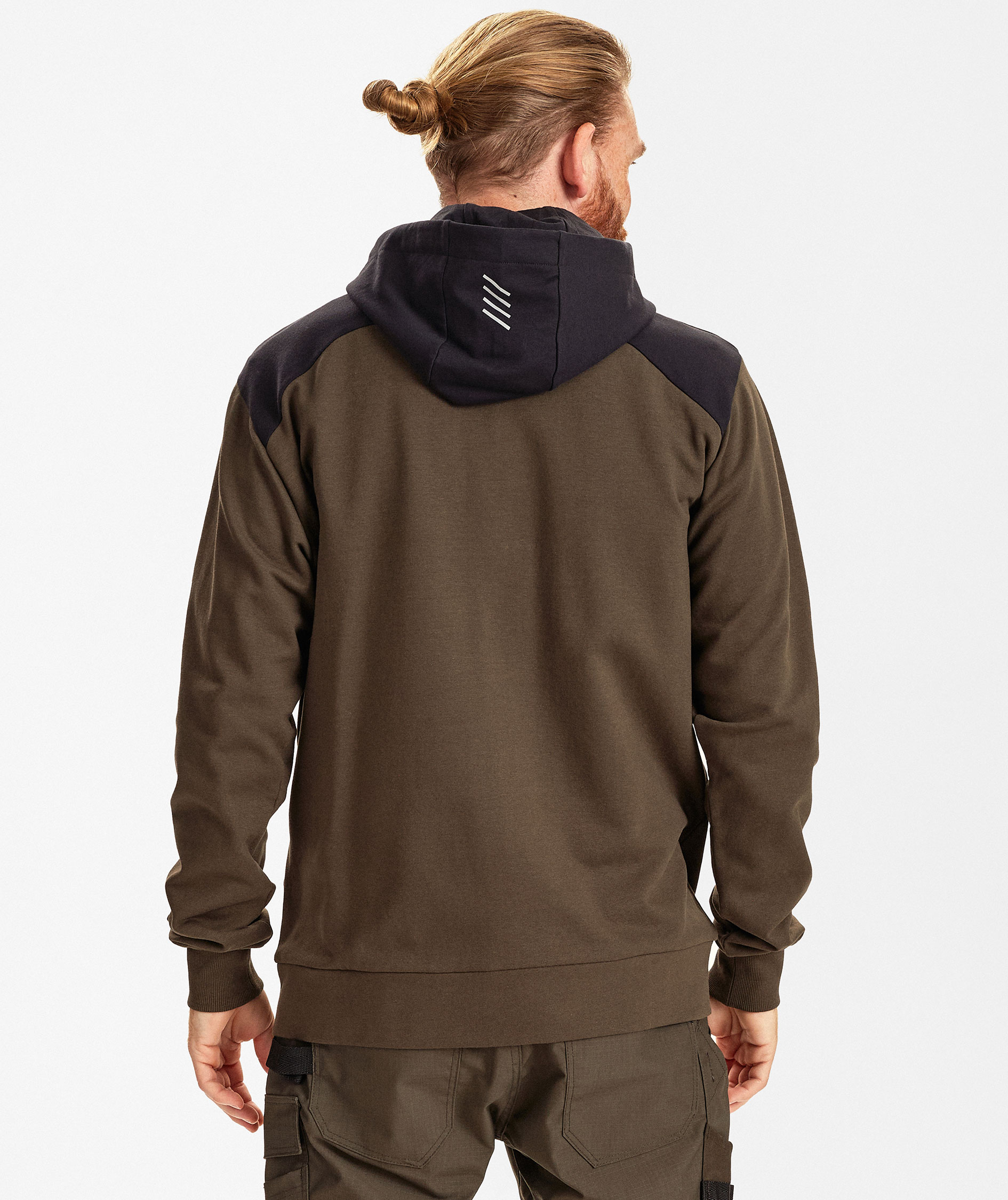 Engel Entire hoodie with zipper, Forest Green/Black, large image number 4