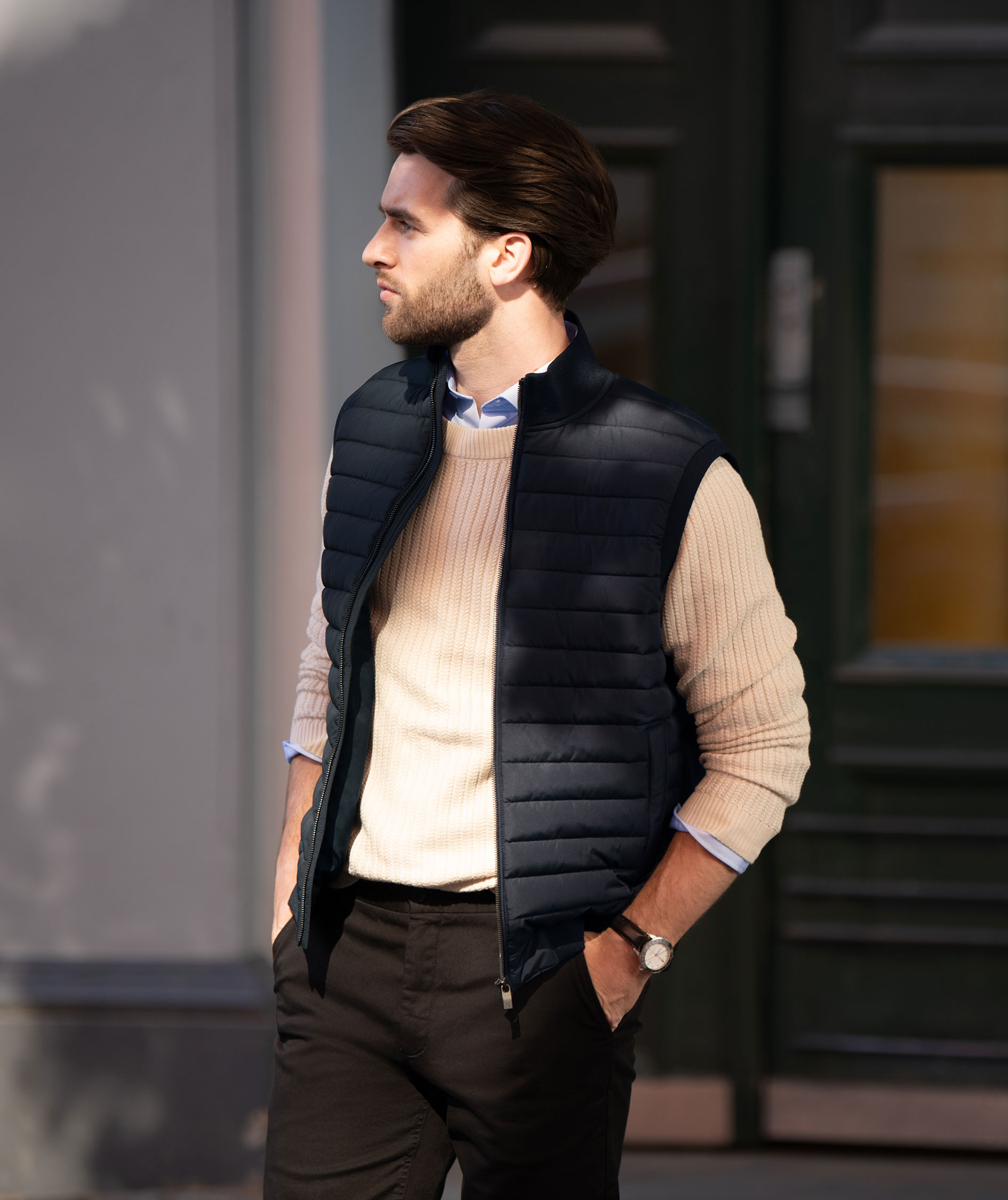 Nimbus Vesper quilted vest, Navy, large image number 1