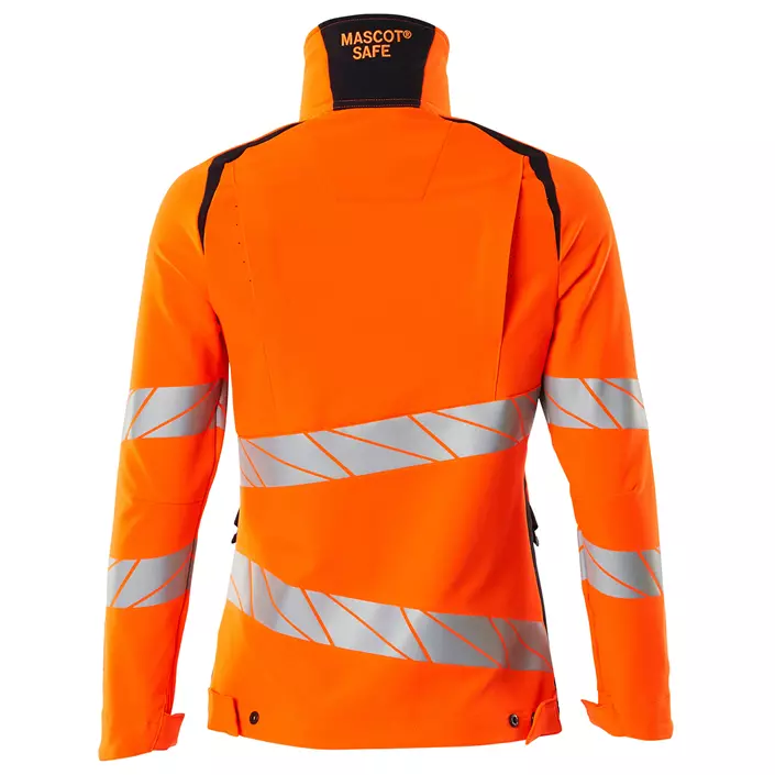 Mascot Accelerate Safe women's jacket, Hi-Vis Orange/Dark Marine, large image number 1