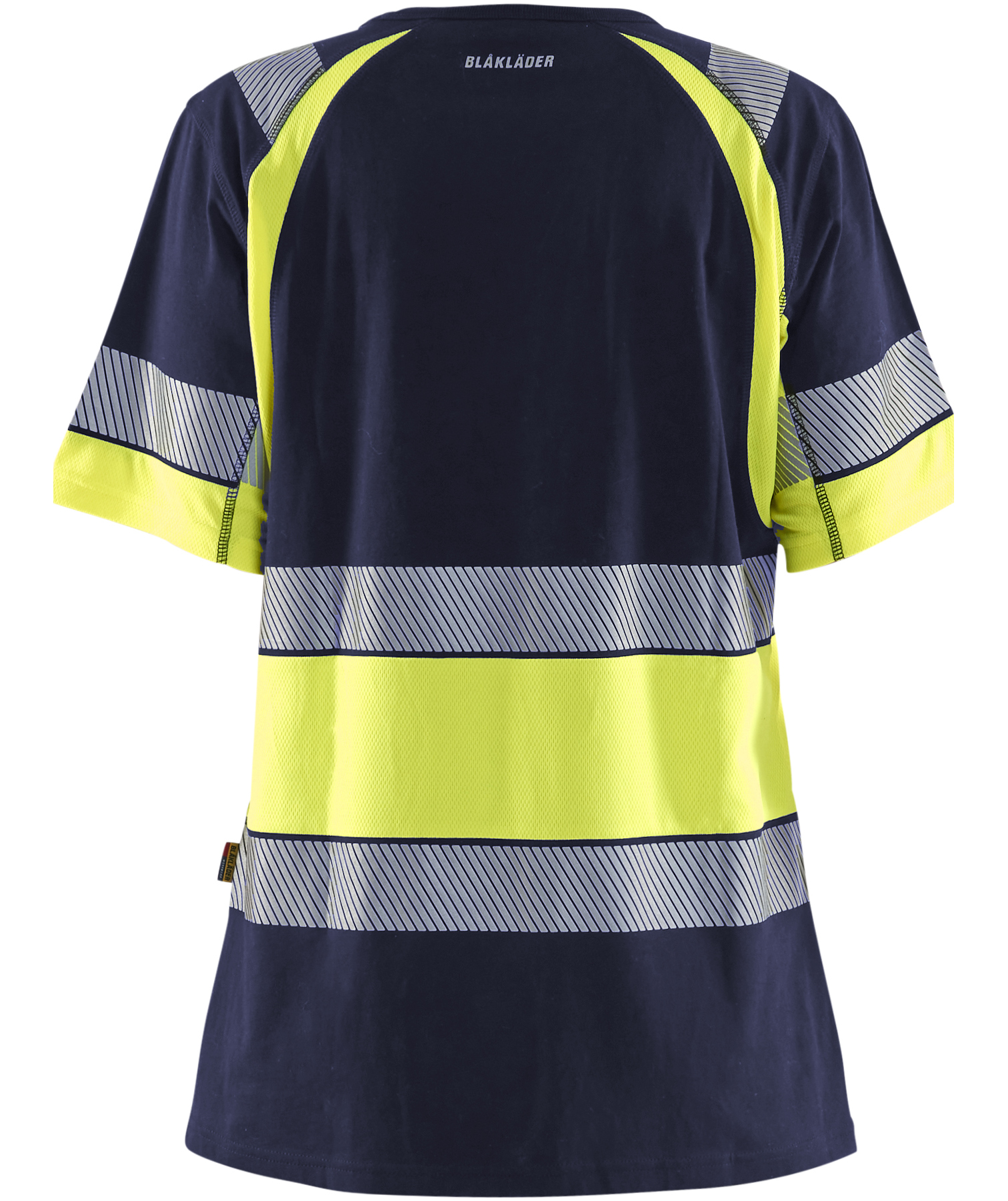 Bl&aring;kl&auml;der women's T-shirt, Marine/Hi-Vis yellow, large image number 2