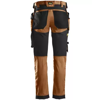 Snickers AllroundWork craftsman trousers 6241, Brown/Black