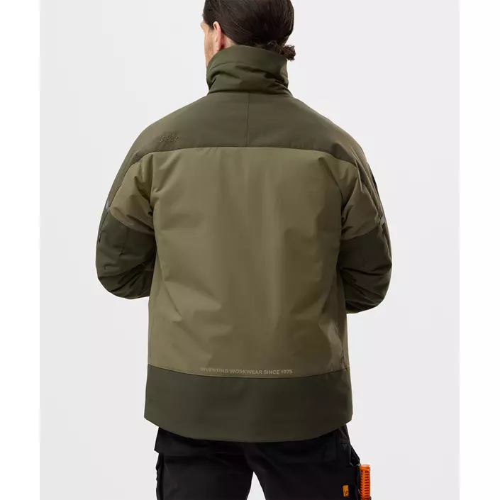Snickers AllroundWork vinterjakke 1106, Khaki Green/Dark Khaki Green, large image number 4