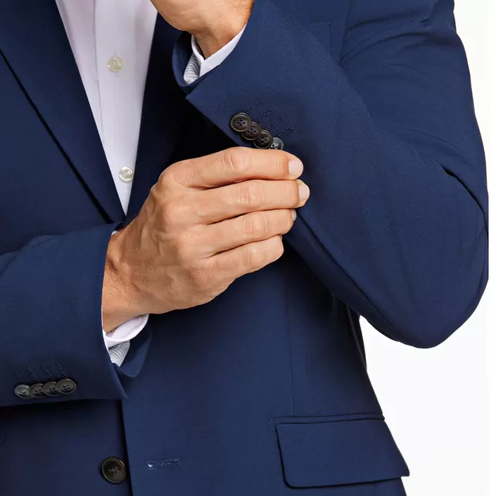 Lindbergh Superflex modern fit kavaj, DK Blue Mel, large image number 4
