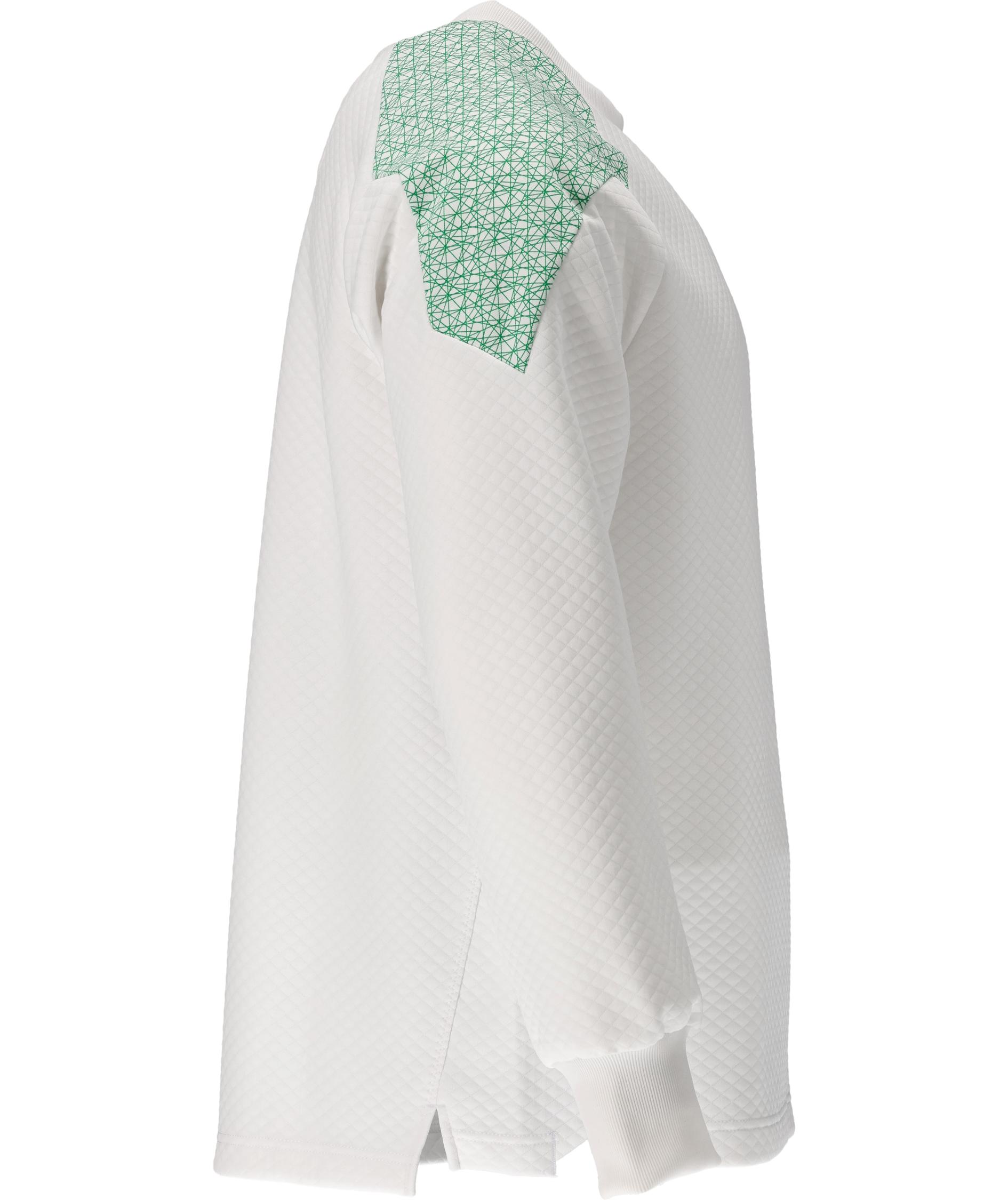 Mascot Food & Care Premium Performance HACCP-godk&auml;nd sweatshirt, Vit/Gr&auml;sgr&ouml;n, large image number 3