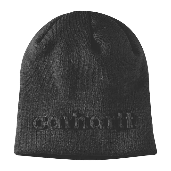 Carhartt stickad mössa, Black, Black, large image number 0